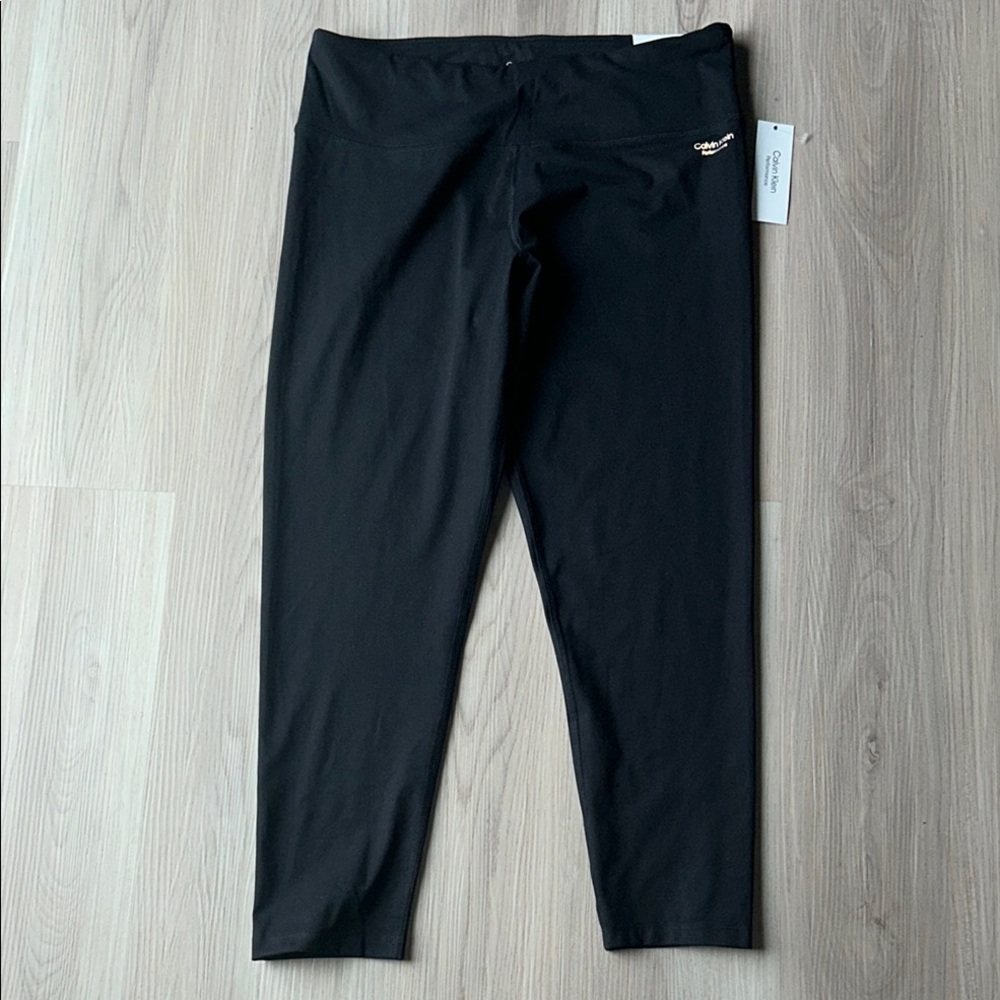 Calvin Klein Performance High Waist Leggings Tight XL Black Yoga Athletic
